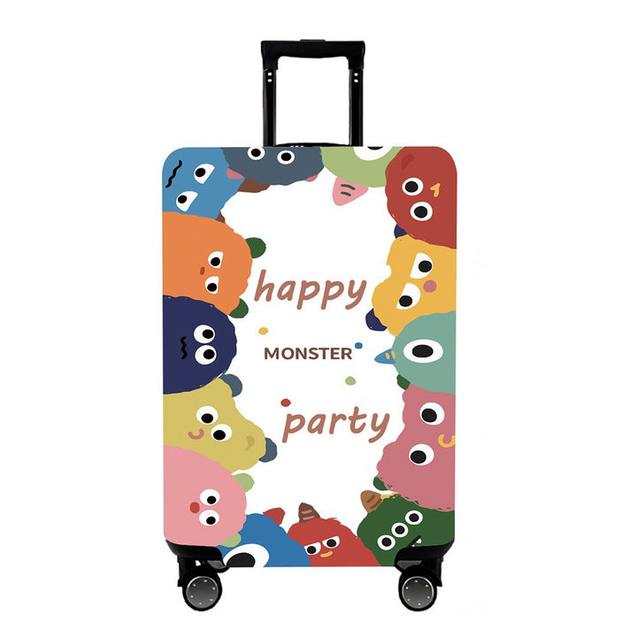 Unisex Hard Shell Suitcase with Colorful Monster Design Bowlift