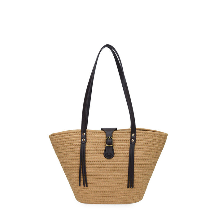 Stylish Woven Beach Tote Bowlift