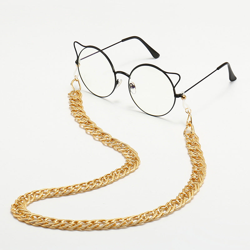 Chain-Detail Cat-Eye Glasses Bowlift