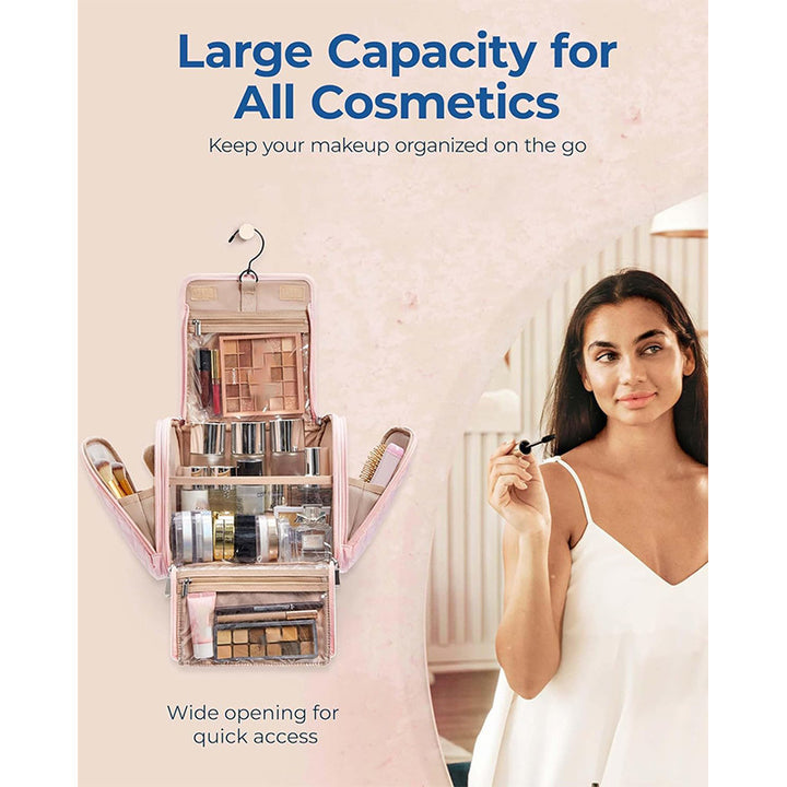 Cosmetic storage bag with multiple compartments Bowlift