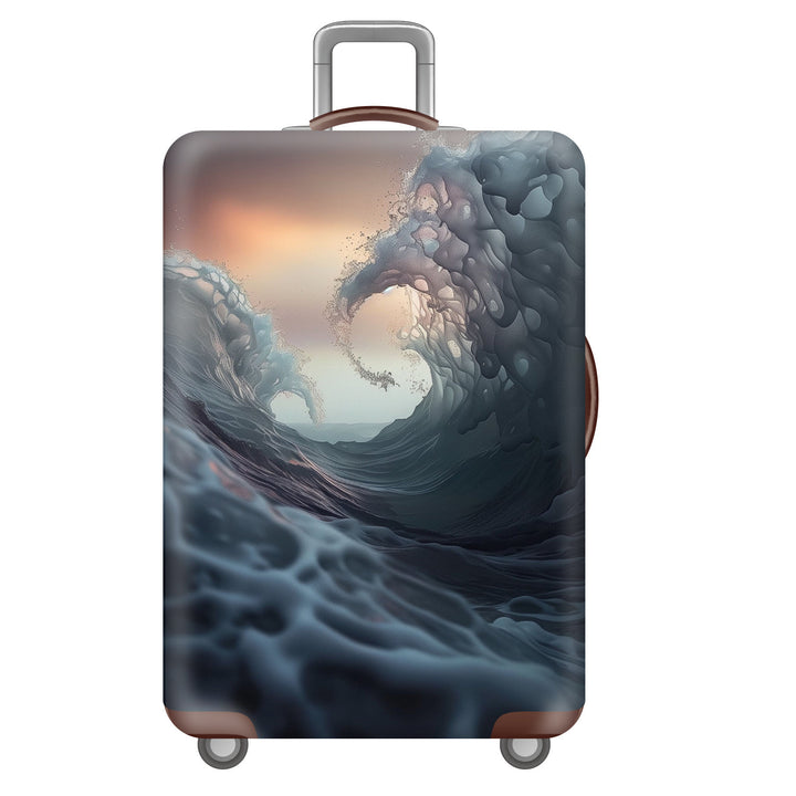 Unisex nan robust hard-shell suitcase with artistic face portrait print and 360° wheels Bowlift