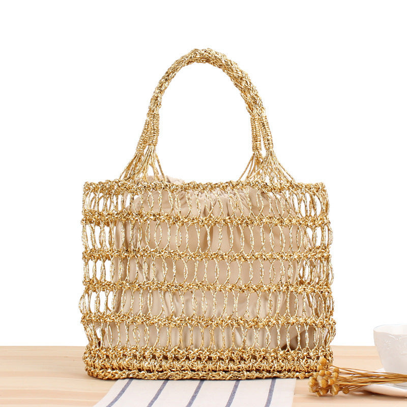 Practical mesh straw bag Bowlift