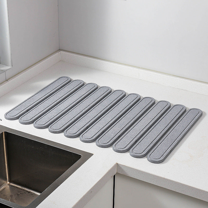 High-Absorbency Kitchen Drying Mat Bowlift