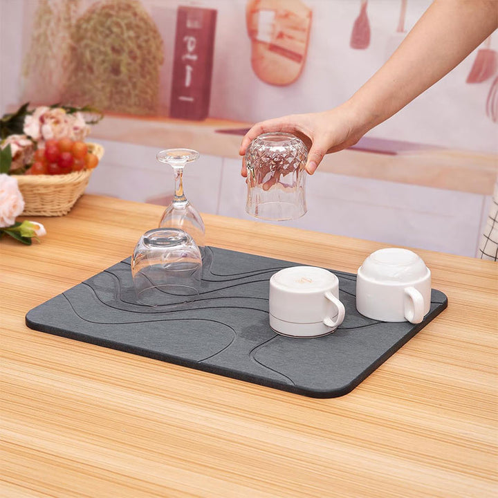 Stylish Kitchen Drying Mat Bowlift