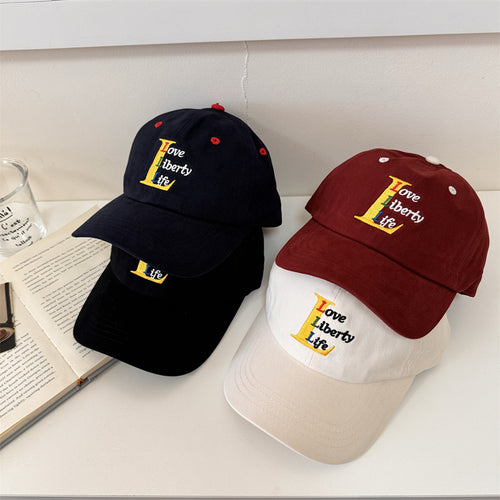 Women's Cotton Adjustable Embroidered Baseball Cap Bowlift