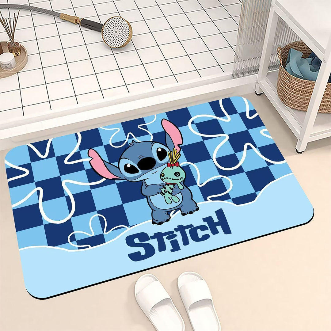 Cartoon-Themed Bath Mat Bowlift