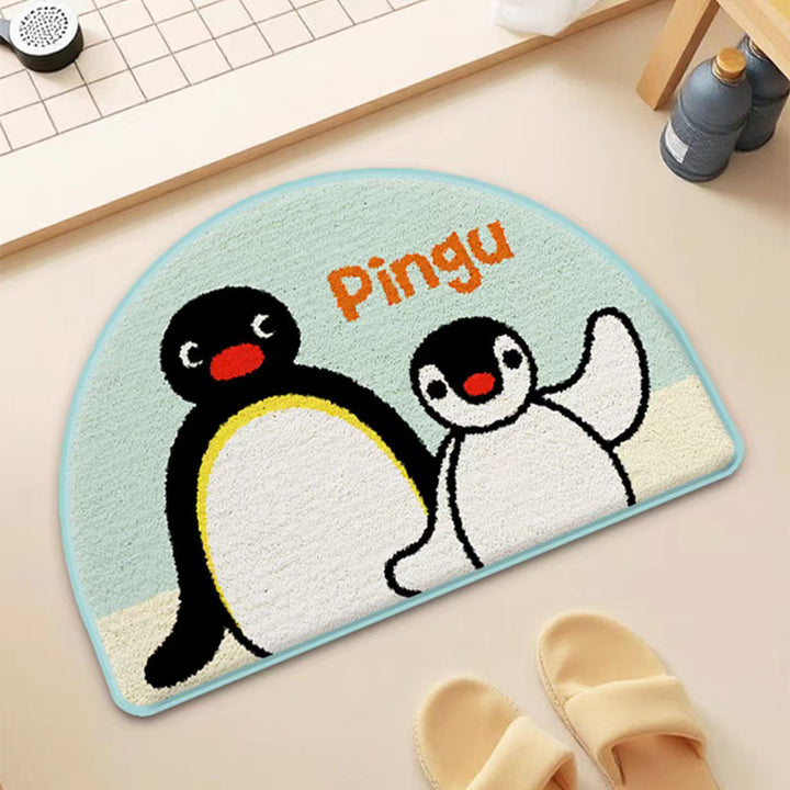 Playful Fish-Shaped Bowlift Rug