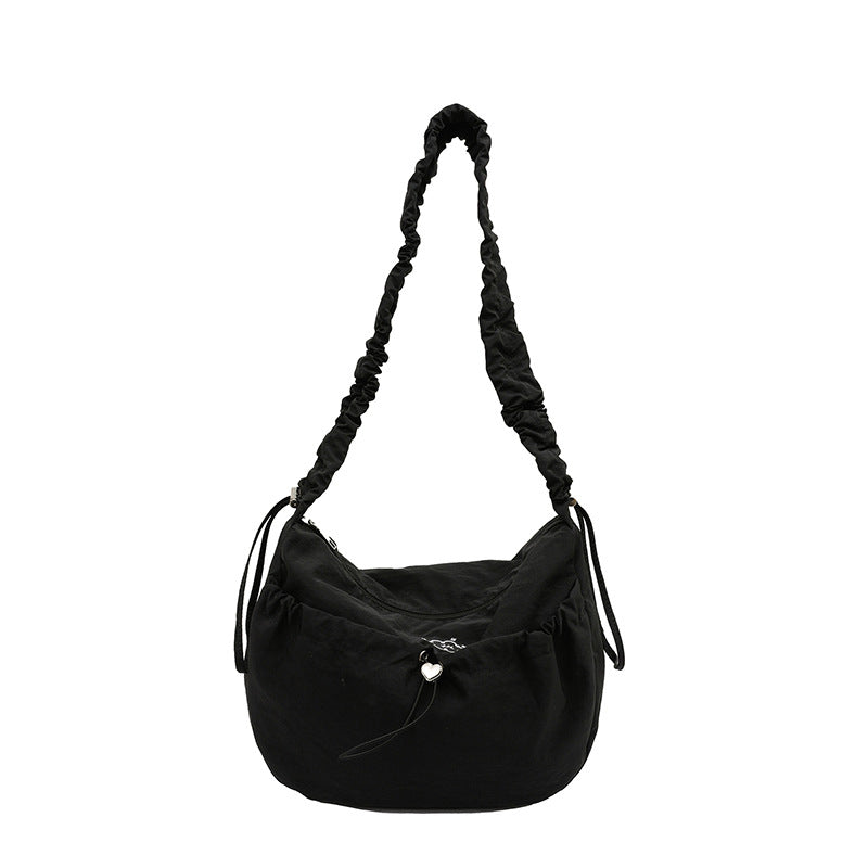 Fashionable Crossbody Bag with Elastic Shoulder Strap Bowlift