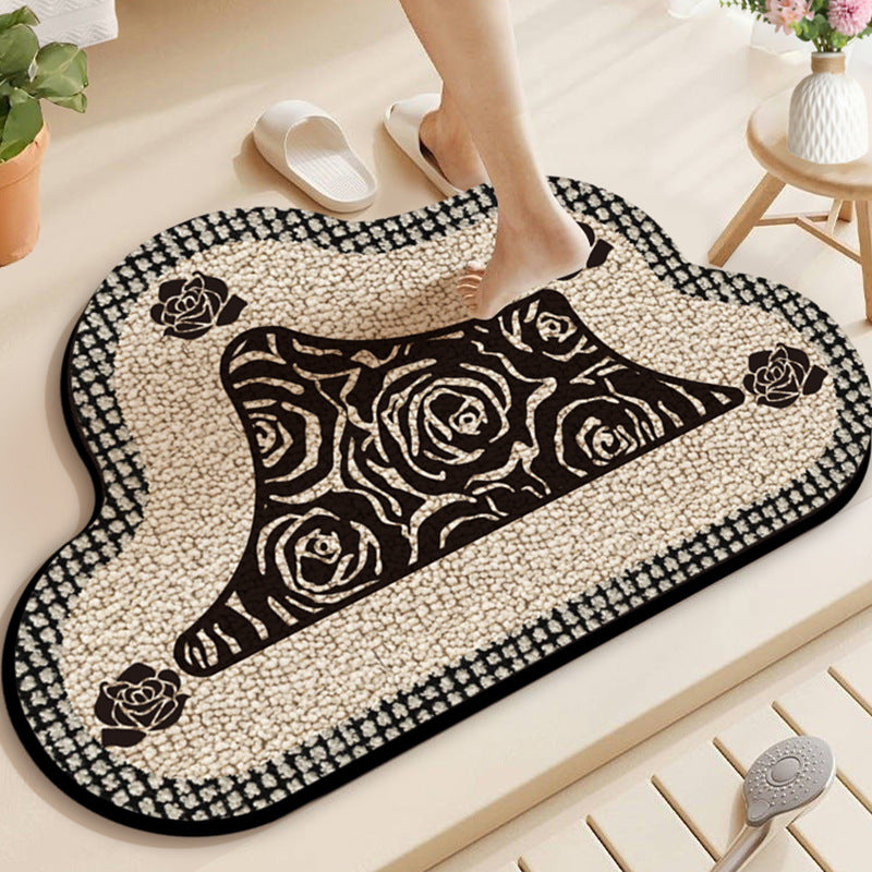 Soft Textured Bathroom Rug Bowlift