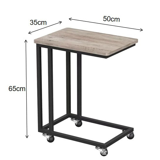 Side table with wheels and modern design Bowlift