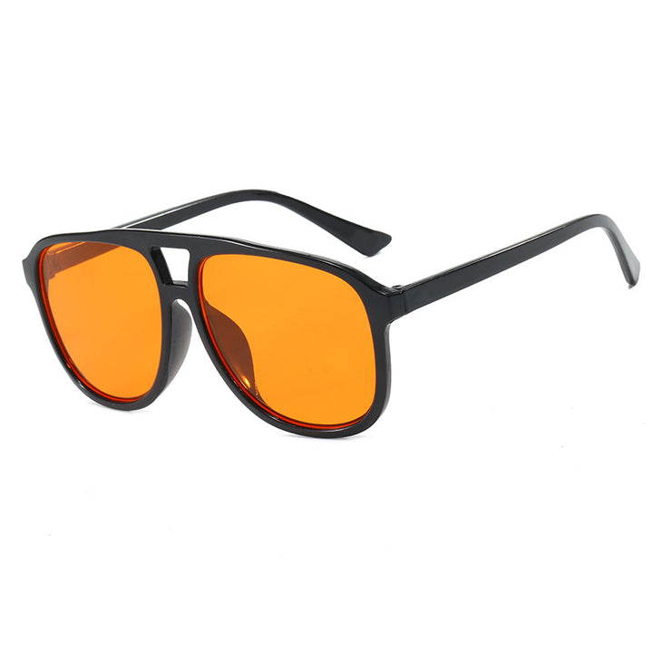 Women's fashionable sunglasses with transparent frame and blue lenses Bowlift