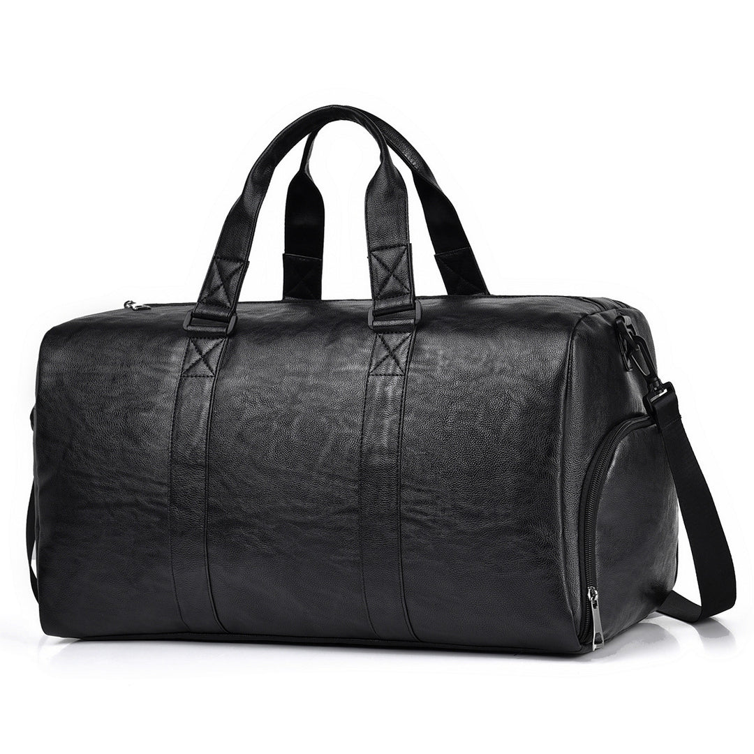 Travel bag made of high-quality leather with robust carrying handles Bowlift
