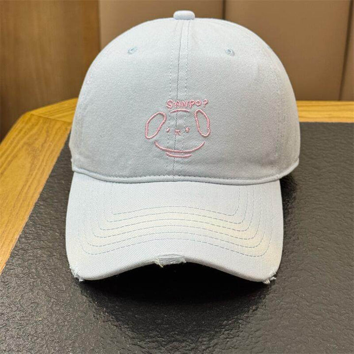 Women's Casual Character-Embroidered Baseball Cap Bowlift