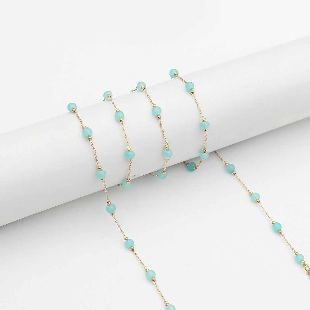 Elegant Beaded Eyewear Retainer Chain Bowlift
