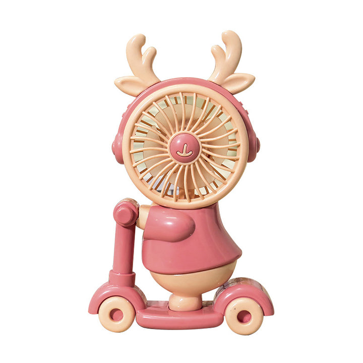 Creative Hand Fan in Cute Animal Design with USB Connection Bowlift