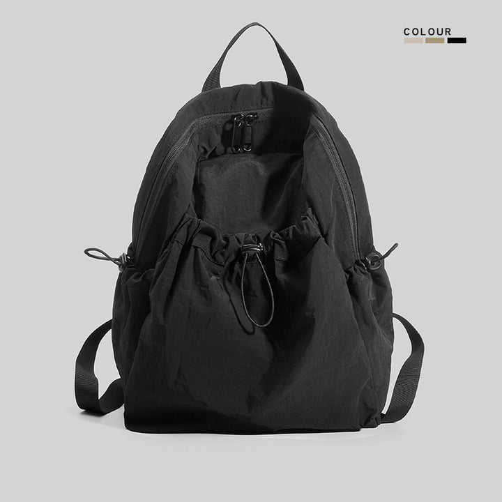 Lightweight Multi-Pocket Drawstring Backpack Bowlift