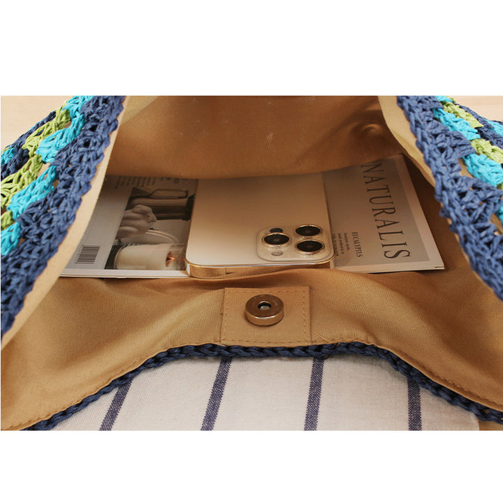 Designer crossbody bag in modern net design Bowlift