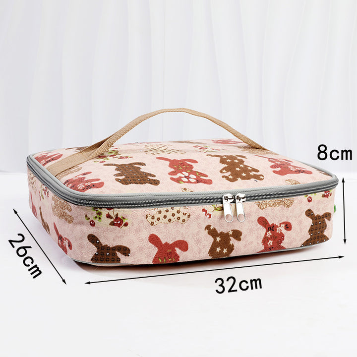Insulated Animal-Themed Lunch Carrier Bowlift