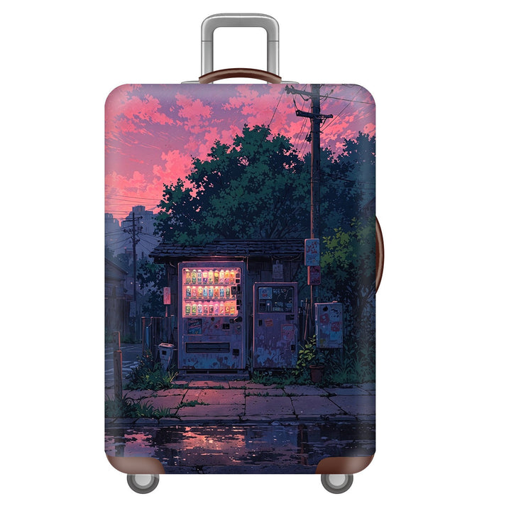 Unisex Hard Shell Suitcase with Dreamy Landscape Design Bowlift