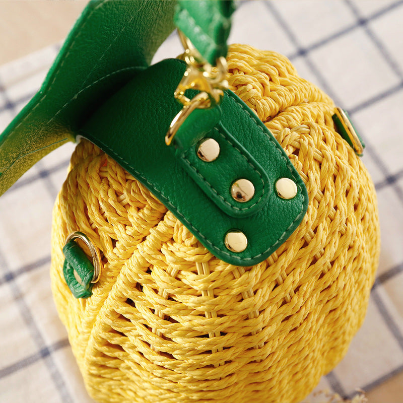 Creative basket bag in pineapple design Bowlift