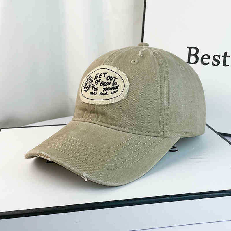 Women's Casual Distressed Cotton Baseball Cap Bowlift
