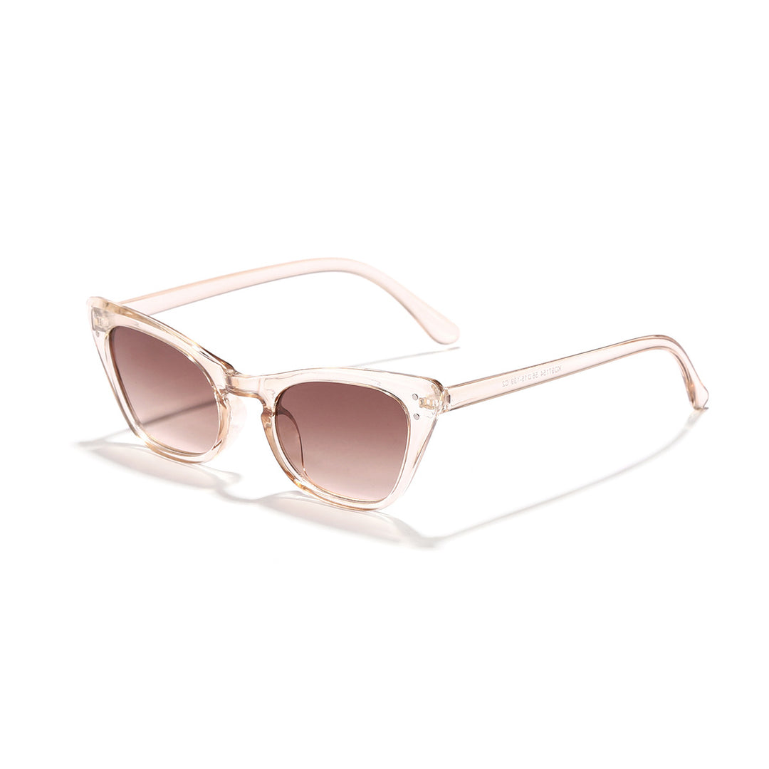 Ladies Cat-Eye Sunglasses with Mirrored Lenses and Stylish Frame Bowlift