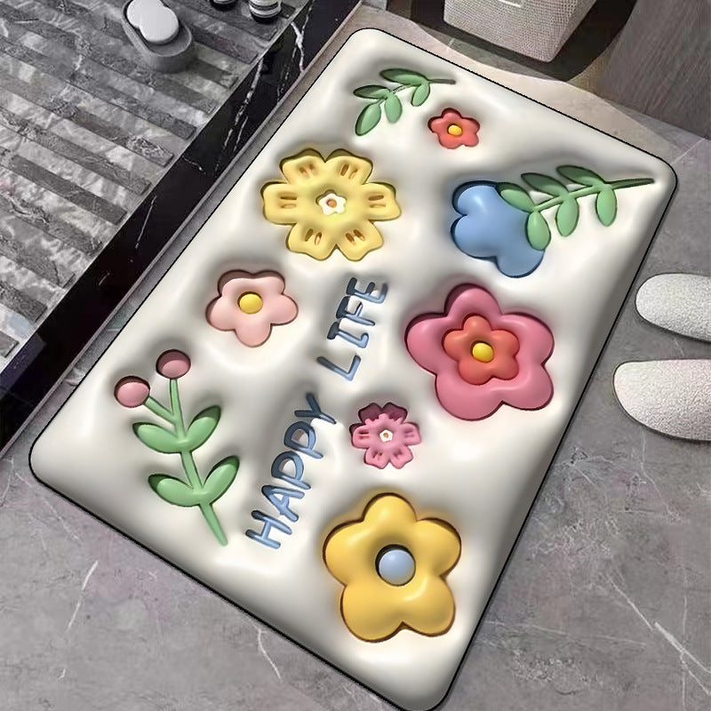 Cute Cartoon Cat Shape Bath Mat Bowlift