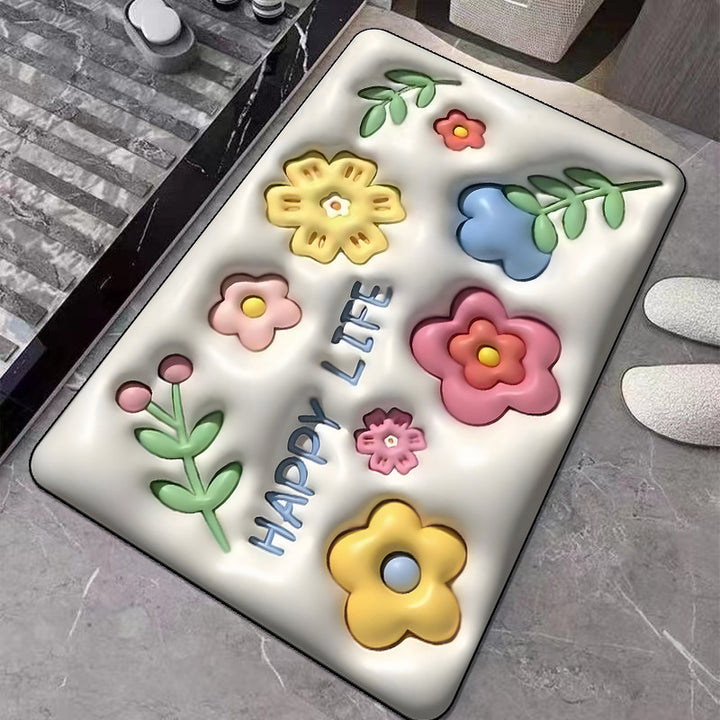 Cute Cartoon Cat Shape Bath Mat Bowlift
