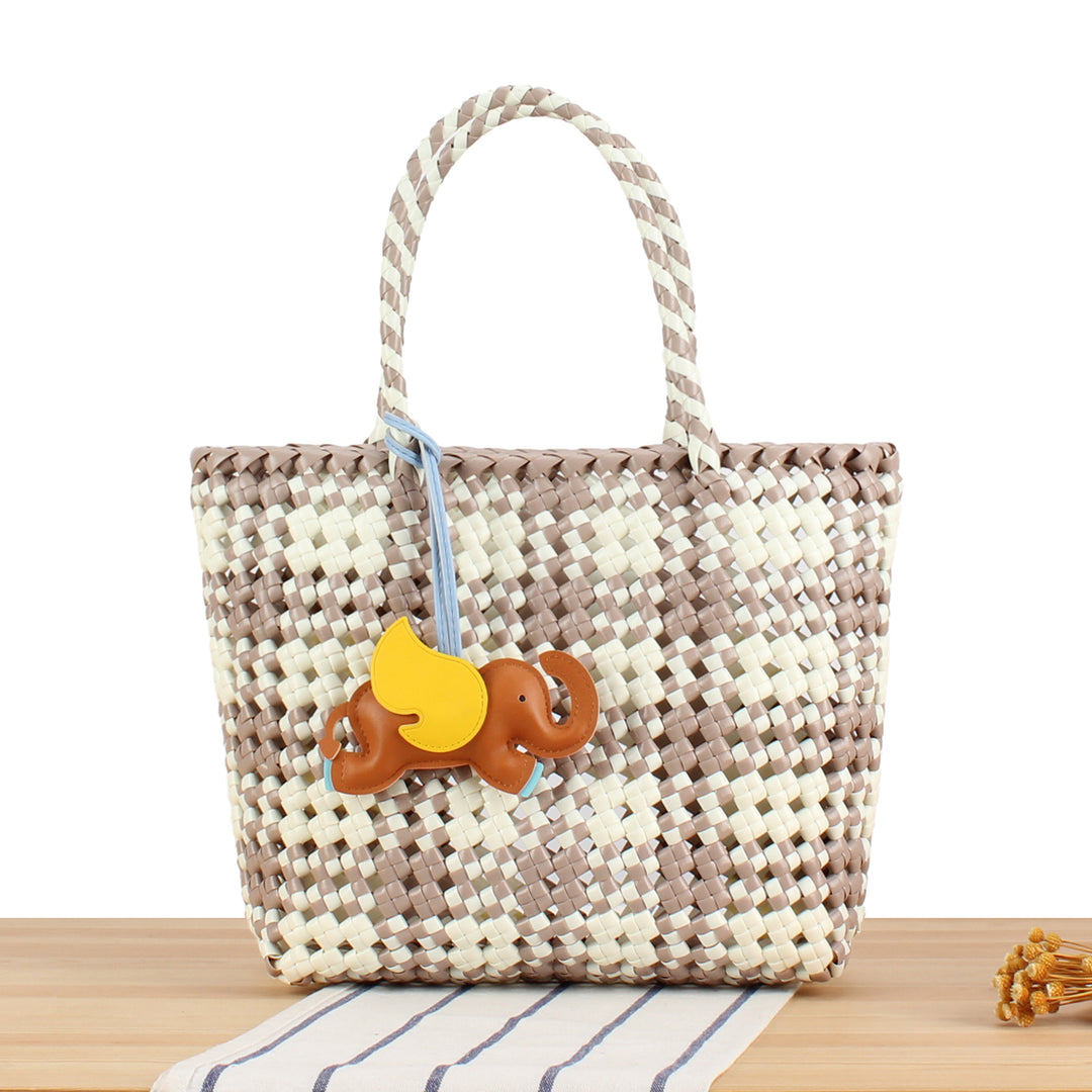 Creative Tote Bag with Playful Elephant Jewelry Bowlift