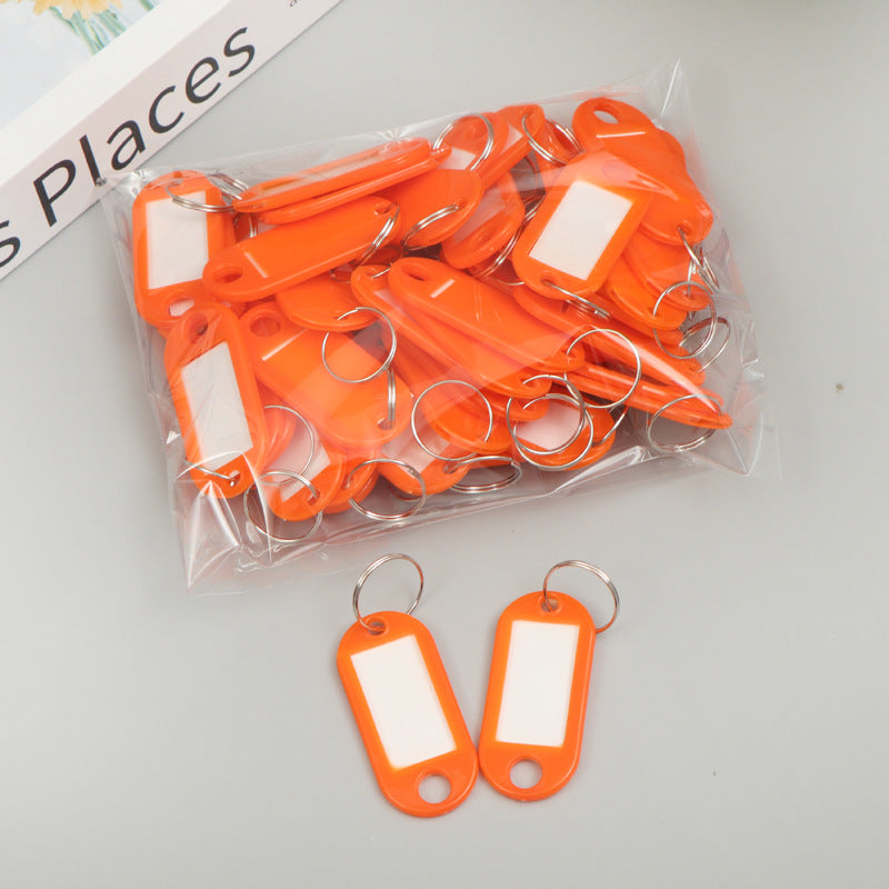 Unisex label tags with key ring and writable field Bowlift