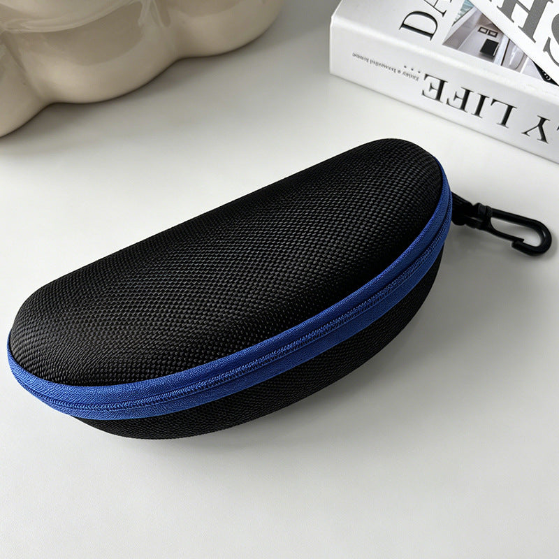 Hardshell Zippered Sunglasses Case with Carabiner Protective EVA Shell Bowlift