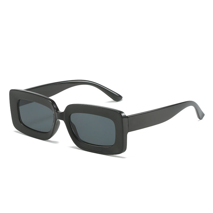Women's Fashion Turtle Sunglasses with Rectangular Frame and Gradient Lenses Bowlift