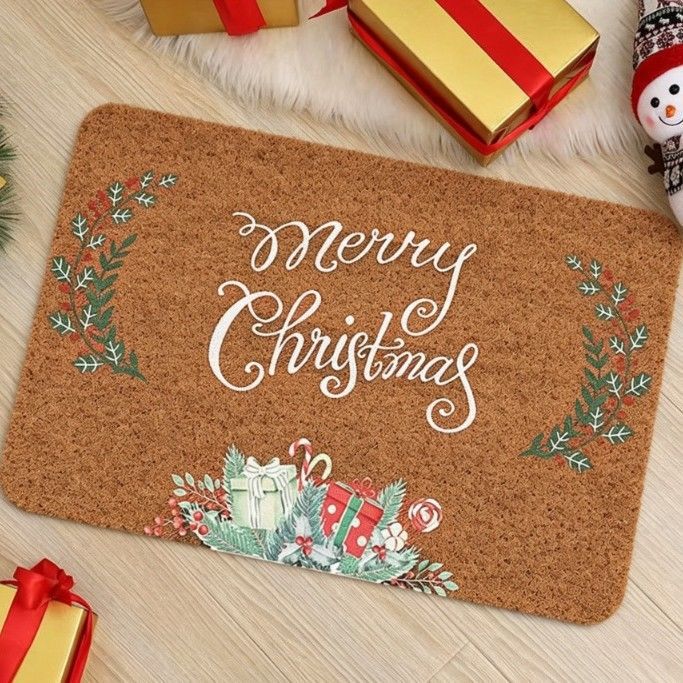 Festive Holiday Welcome Mat Bowlift