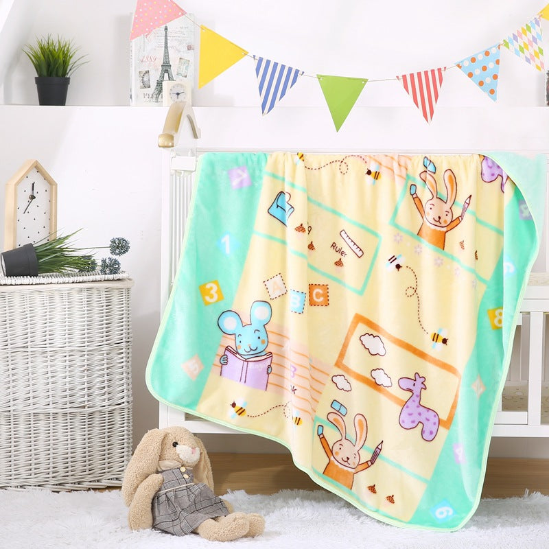 Children's Cartoon Character Fleece Blanket Bowlift