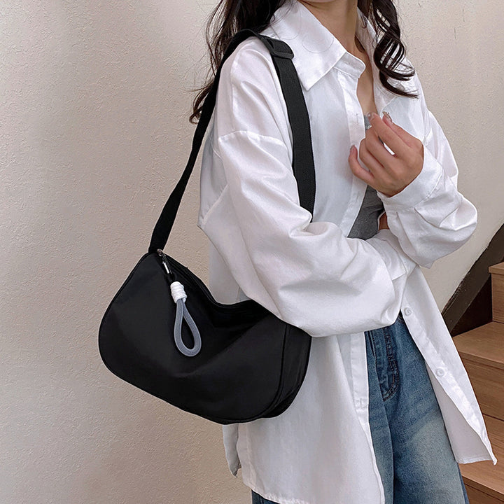 Versatile Soft Fabric Crossbody Bag Bowlift