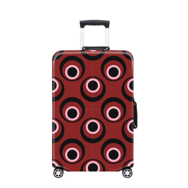 Women's Hard Shell Suitcase with Modern Geometric Design Bowlift