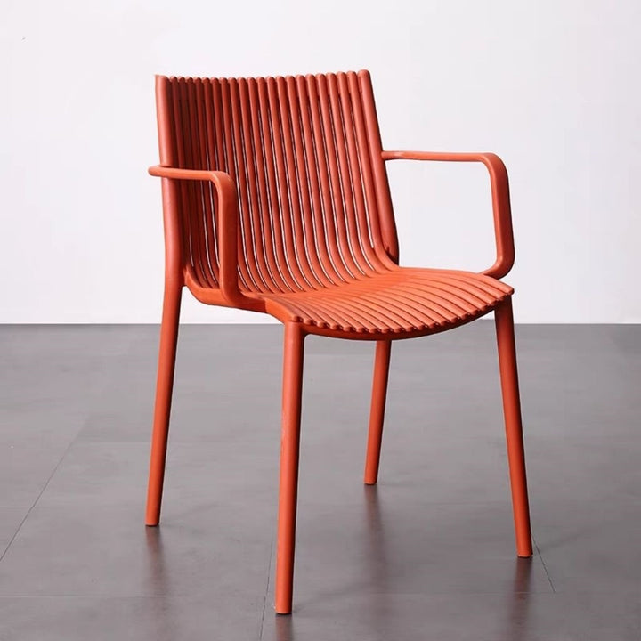 Contemporary Slatted Dining Chair Bowlift