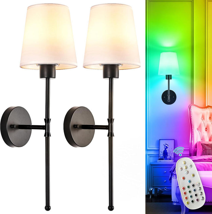 Modern Bluetooth Remote-Controlled Wall Sconce