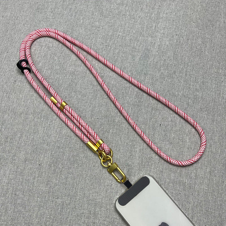 Adjustable Phone Lanyard with Metal Clips Bowlift