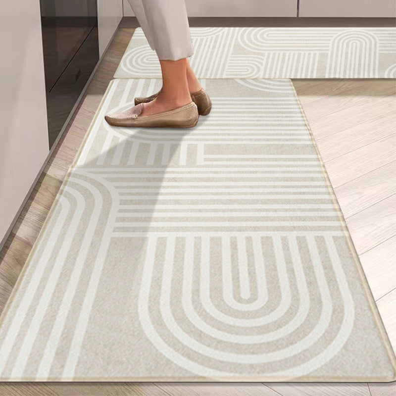 Elegant Floral Pattern Kitchen Runner Mat