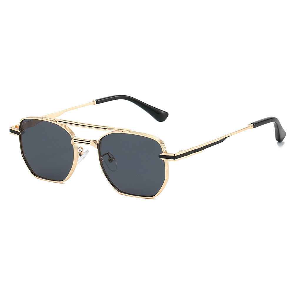 Ladies stylish sunglasses with luxurious geometric frame and UV protection Bowlift