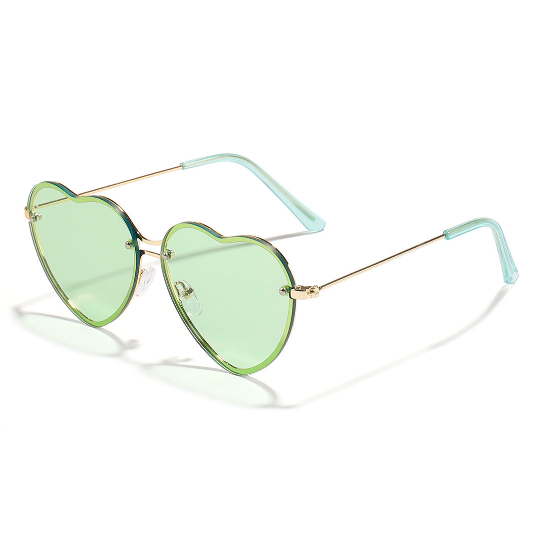 Women Heart-Shaped Sunglasses with Stylish Lenses Bowlift