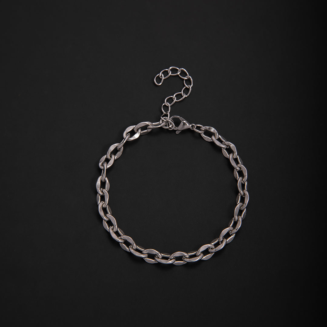 Textured Chain Link Bracelet Bowlift