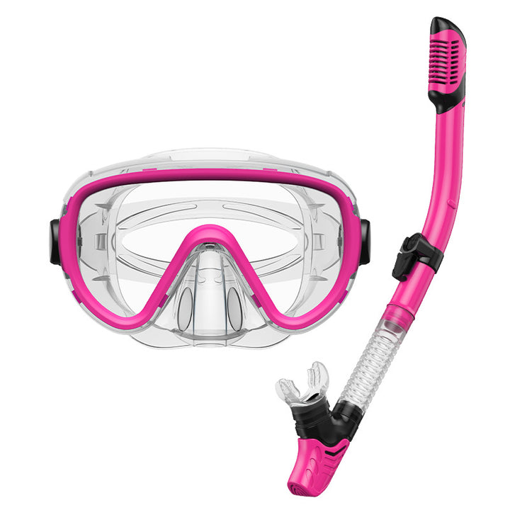 Premium dive mask with anti-fog function and flexible breathing tube Bowlift