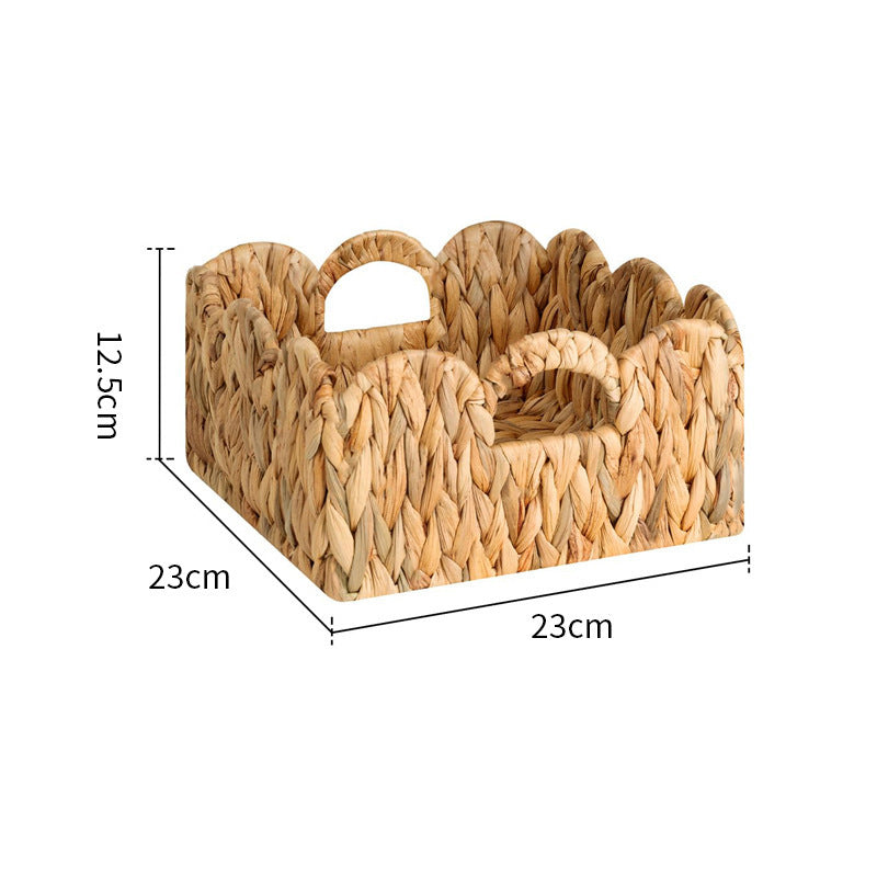 Decorative storage basket with two handles Bowlift