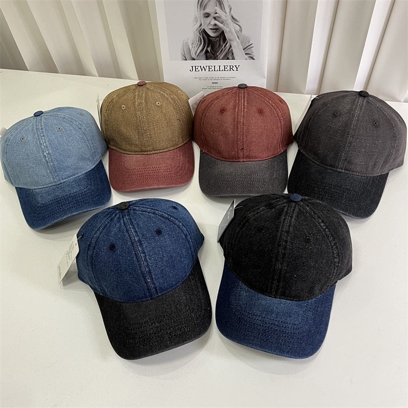 Men's Denim-Style Adjustable Cap Bowlift