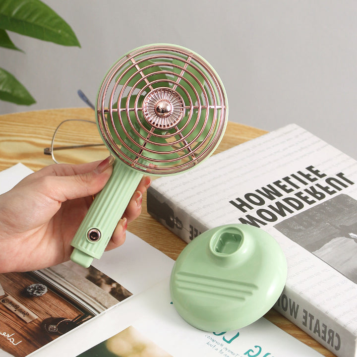Women's Portable Table Fan with Tilting Head and Atmospheric Design Bowlift