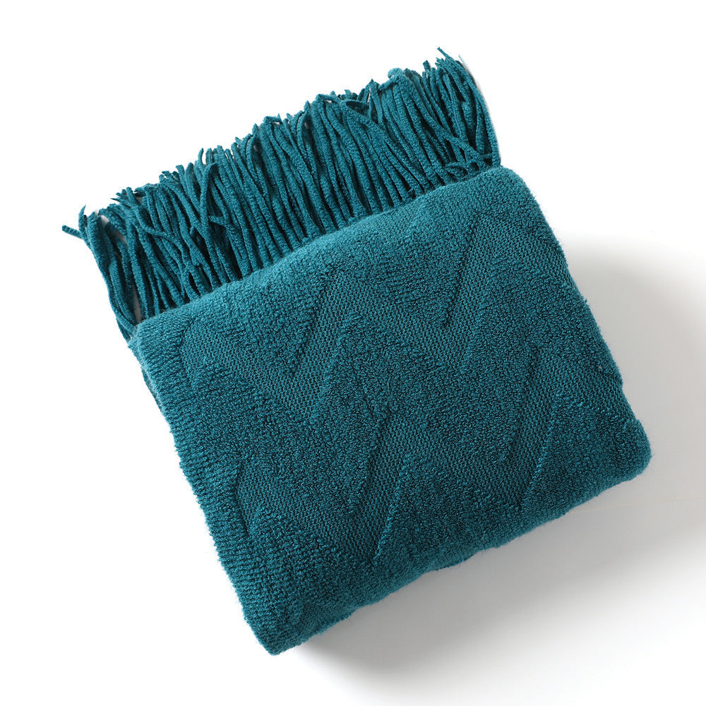 Cozy Textured Throw Blanket Bowlift