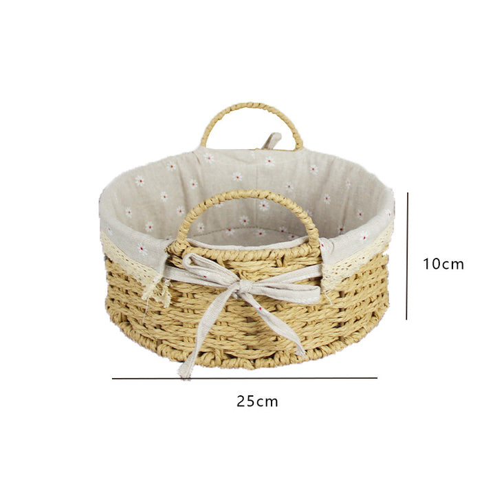 Handcrafted Woven Storage Basket Bowlift
