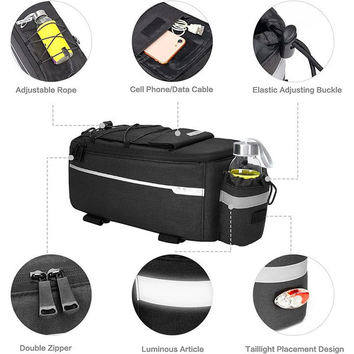 Bike backpack with insulated cooler bag and additional storage Bowlift